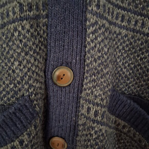 Shawl Collar Grandpacore Cardigan WINDRIVER Grandpa Button-Up Sweater Unisex EUC - Picture 3 of 7